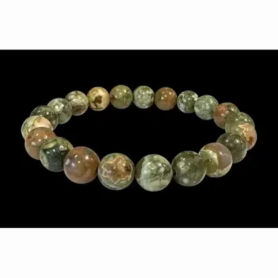 Bracelets - Bracelet Rhyolite A perles 8mm - ARABESK