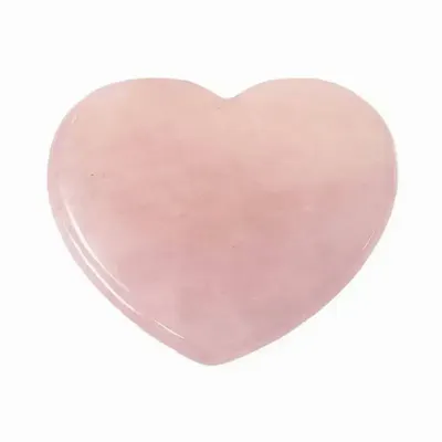 Bijoux - Massage Gua Sha Coeur en Quartz Rose A+ - ARABESK