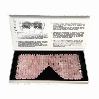 Bijoux - Masque pour les yeux en Quartz Rose A du Brésil - ARABESK