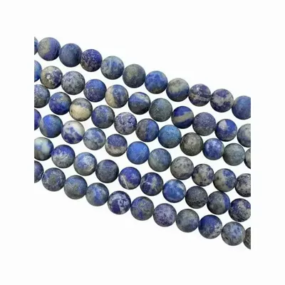 Jewelry - Lapis Lazuli matte beads 6mm on a 40cm thread - ARABESK