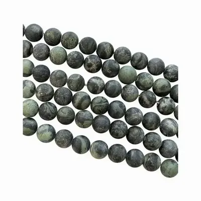 Jewelry - Jasper Kambaba matte beads 8mm on a 40cm thread - ARABESK