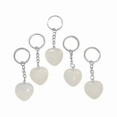 Jewelry - Rock Crystal A Heart Keyring 30mm x 5 - ARABESK