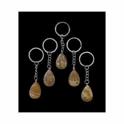 Jewelry - Landscape Jasper A Teardrop Keyring 30mm x 5 - ARABESK