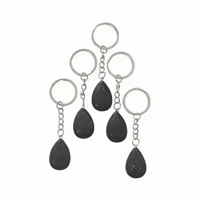 Bijoux - Porte Clés Goutte Pierre de Lave 30mm x 5 - ARABESK