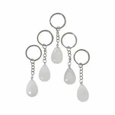 Jewelry - Rock Crystal A Drop Keyring 30mm x 5 - ARABESK
