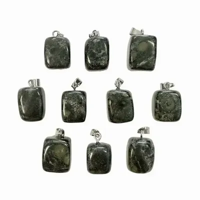 Jewelry - Kambaba Jasper Rolled Stone Pendant x 10 - ARABESK