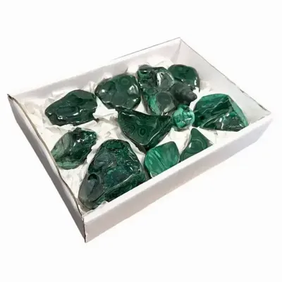 Jewelry - Polished Malachites pack one side 1900g - ARABESK