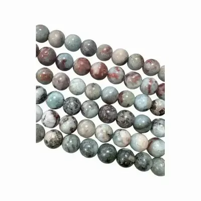 Bijoux - Larimar B perles rondes 7-8mm sur fil 40cm - ARABESK