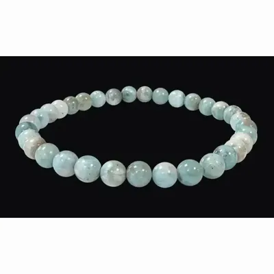 Bracelets - Bracelet Larimar perles 5-6mm - ARABESK