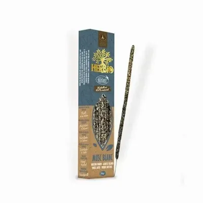 Scents - Smudge Incense Ecocert Herbio White Musk 20g - ARABESK