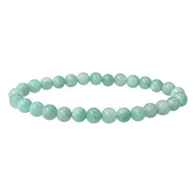 Bracelets - Peruvian Amazonite bracelet AA beads 6-7mm - ARABESK