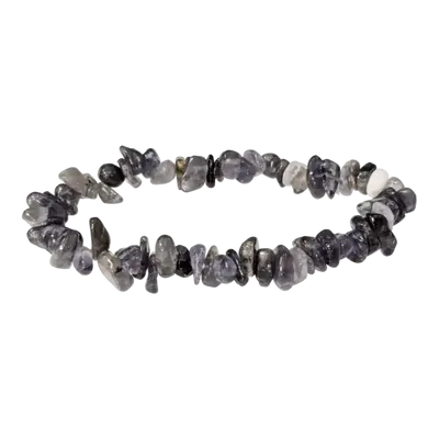 Bracelets - Cordierite Lolite Bracelet A chips 5-8mm 18cm - ARABESK
