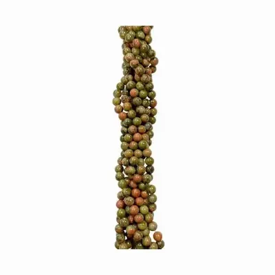 Bijoux - Unakite perles 4mm sur fil 40cm - ARABESK