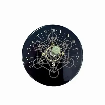Jewelry - Metatron black onyx plaque with rock crystal 8cm - ARABESK