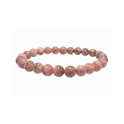 Bracelets - Bracelet Rhodochrosite Argentine A perles 7-8mm - ARABESK