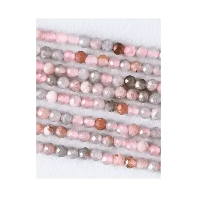 Jewelry - Faceted Multicolor Tourmaline AA 3mm beads on 40cm wire - ARABESK