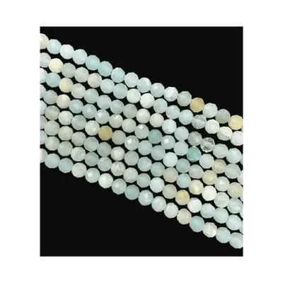 Bijoux - Amazonite Facettée AA perles 3-4mm sur fil 40cm - ARABESK