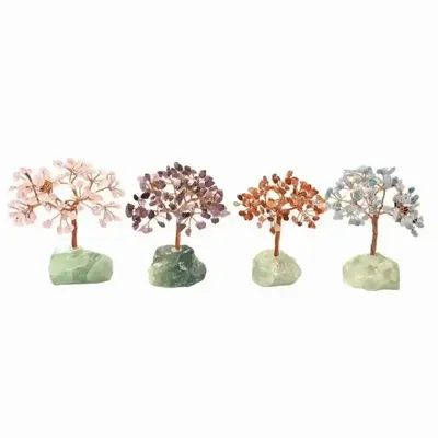 Jewelry - Tree of Life Rose Quartz on Green Fluorite Druse 12-13cm - ARABESK