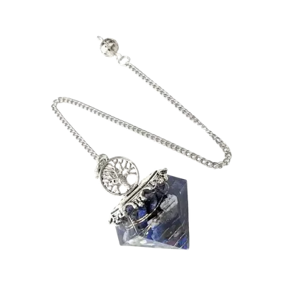 Bijoux - Pendule Orgonite Arbre de Vie Lapis Lazuli 6 faces - ARABESK