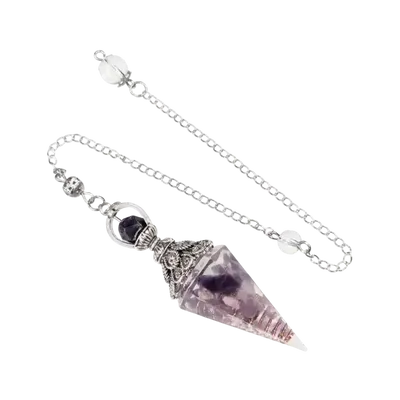 Jewelry - Orgonite Amethyst Pendulum 6 faces - ARABESK