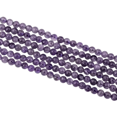 Jewelry - Amethyst A 4mm pearls on string - ARABESK