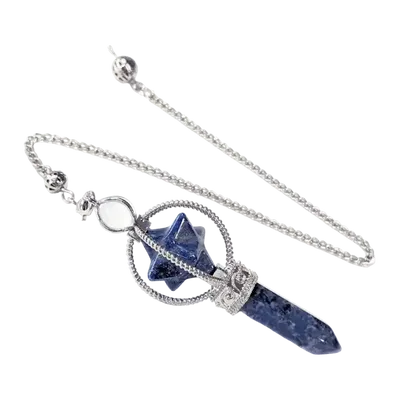 Jewelry - Lapis Lazuli Merkaba Pendulum 6 faces - ARABESK