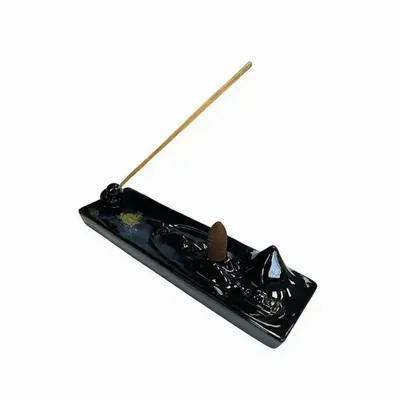 Senteurs - Porte Encens Backflow Céramique L'île Enchantée 21cm - ARABESK