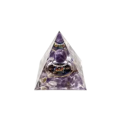 Jewelry - Orgonite Pyramid Amethyst Metatron - ARABESK