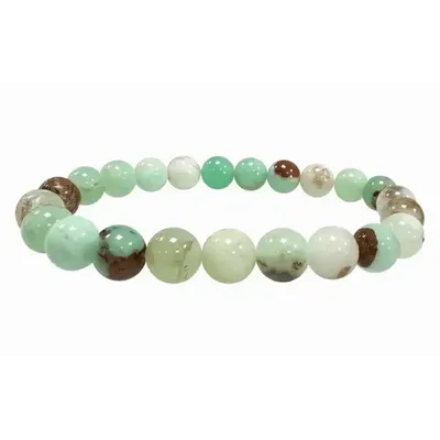Bracelets - Bracelet Chrysoprase A perles 8mm - ARABESK