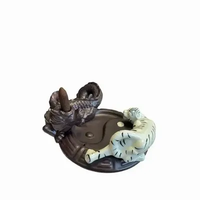 Scents - Backflow Dragon Incense Holder - Tiger 17cm - ARABESK
