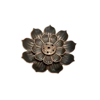 Scents - Lotus Flower Metal Incense Holder 6 cm - ARABESK