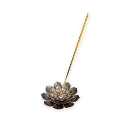 Senteurs - Porte Encens Métal Grande Fleur de Lotus  8.5 cm - ARABESK