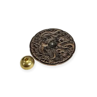 Senteurs - Porte Encens Métal Dragon et Fhénix  - 5 cm - ARABESK