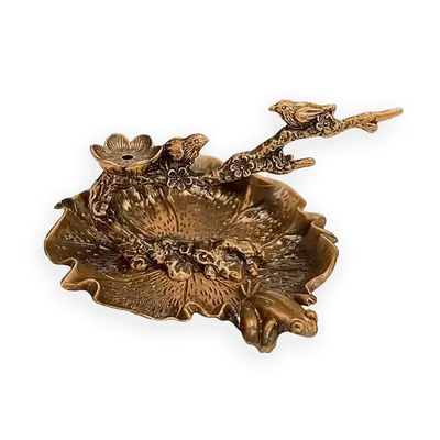 Senteurs - Porte Encens Backflow Métal Étang Japonais grenouille Cuivre - ARABESK