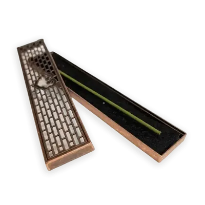 Senteurs - Porte Encens Métal Boite Ajourée 14.7 cm - ARABESK