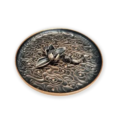 Scents - Lotus Lake Metal Incense Holder 12 cm - ARABESK