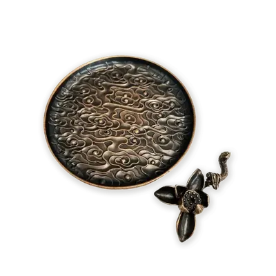 Scents - Lotus Lake Metal Incense Holder 12 cm - ARABESK