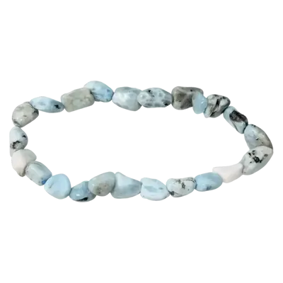 Bracelets - Bracelet Larimar A pierres roulées 5-8mm - ARABESK