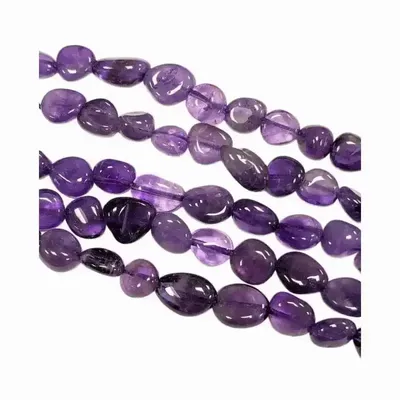 Jewelry - Amethyst AA Tumbled stones on wire 5-8mm 40cm - ARABESK