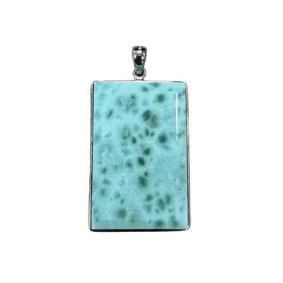 Jewelry - 925 Silver Larimar AA Pendant 19.54g - ARABESK
