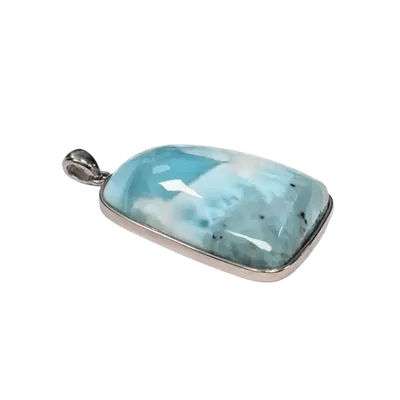 Jewelry - 925 Silver Larimar AA Pendant 15.88g - ARABESK