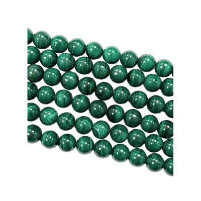 Jewelry - Dark Malachite AAA beads 8-9mm on 40cm thread - ARABESK