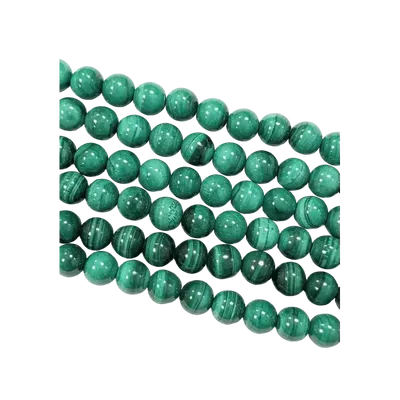 Bijoux - Malachite Claire AA perles 8-9mm sur fil 40cm - ARABESK