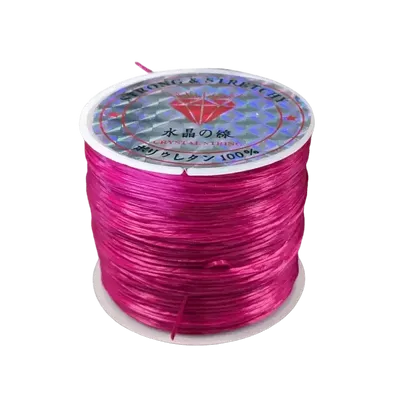 Jewelry - Flat elastic thread Fuchsia 50m - ARABESK