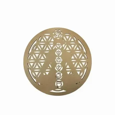 Bijoux - Plaque bois 7 Chakras 15cm - ARABESK