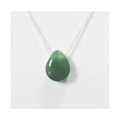 Jewelry - 925 Silver Necklaces Green Aventurine Pierced Stone A 14mm - ARABESK
