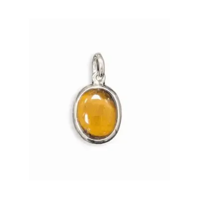 Jewelry - 925 Silver Oval Tiger Eye Pendant AA 13mm - ARABESK