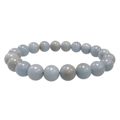 Bracelets - Bracelet Angelite perles 10mm - ARABESK