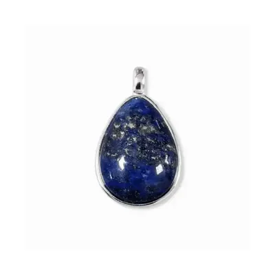 Bijoux - Pendentif Goutte Argent 925 Lapis Lazuli AA 23.5mm - ARABESK