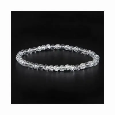 Bracelets - Bracelet Cristal de Roche Crack A perles 4mm - ARABESK